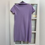 Ralph Lauren  Sport Polo Y2K Shirt Dress Short Sleeve Purple Pique Size Medium Photo 2