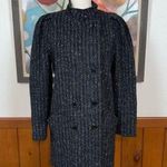 Darling Vintage 1980s New York Girl Striped Wool Tweed Coat! Photo 0