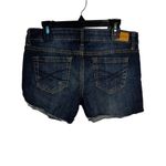 Aeropostale  Juniors Sz 0 High Rise Shorty Distressed Denim Jean Shorts Dark Wash Photo 5