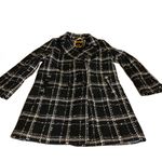 Sam Edelman BLACK & WHITE PLAID PEACOAT (S) Photo 8
