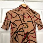Tahari  Equestrian Belt Print Turtleneck Sz XS Photo 1