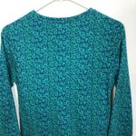 Boden USA NWT Boden Green Blue Floral Long Sleeve Cotton Sleep Shirt Pajamas Womens Size 2 Photo 7