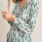 Anthropologie ANTHRO | MAEVE Marisol Pine Tree Blouse Photo 0