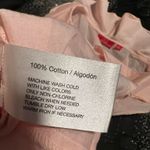 Oscar de la Renta Womens sz6  100% Cotton pink sleeveless ruffled blouse Photo 4