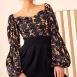 C/MEO COLLECTIVE NWT All Right Now LS Top Puff Sleeve Floral SIZE Large Photo 0