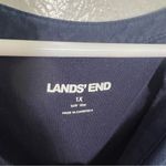 Lands' End Lands’ End Henley Shirt Navy Blue 1X Photo 8
