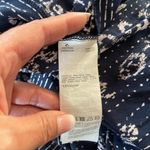 Rip Curl  Surf Shack Mini Dress Smocked Front Short Sleeve Blue White Size Small Photo 6