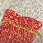 Charlotte Russe Y2K Coral Red Strapless Sweetheart Bubble Hem Bandeau S Small Photo 8