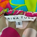 Trina Turk Malibu Gold Crepe Drake Tank in Whitewash Silk Size Small Photo 4