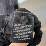 Anthropologie Maeve  Womens Shift Dress Cup Sleeve Diamond Knit Black size small Photo 5