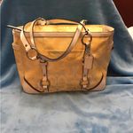 Coach  Signature Jacquard A Beautiful Yellow Shoulder Bag D1059-F15669 Photo 2