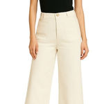 Jones New York Women's Ivory Wide-Leg Cropped Pants. Size 14. Never Worn Photo 0