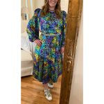 Hunter Bell  Multicolored Leopard Printed 100% Silk Leoparf Casper Dress size 10 Photo 12