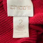 Chico's Chico’s Red Cowl Neck Sweater Long Sleeve Pullover Women’s Large Photo 6