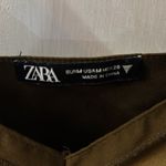 ZARA  Mini Crop Top S Bronze Olive Green Summer Retrogirl Glam Rocker Bohemian Photo 9