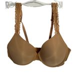 Natori Lace Trimmed Underwire T-Shirt Bra Beige 34D Photo 0