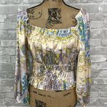 Akira Satin Off Shoulder Floral Top Photo 0