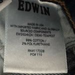 Edwin Demi Slim Straight Jean Womens Sz 28 Mid Rise Tempest Dark Denim MSRP $185 Blue Photo 9