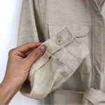 BOA Linen Blend Belted Jumpsuit Cream S Photo 3