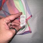 Fantastic Fawn Multi Stripe Patchwork Loose Fit T-Shirt Dress Bright Colors Lg Photo 6