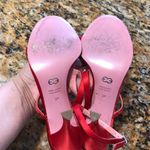 Escada Satin Red Sandal Pumps sz38 Size 8 Photo 6