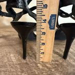 a.n.a  Black Strappy Heels Shoes Women’s Size 7.5 Buckle Open Toe Formal Date Night Photo 4