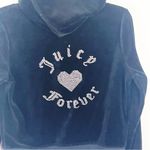 Juicy Couture x FOREVER 21 Black Velvet Velour 2 Piece Track Suit, Size Medium Photo 11