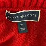 Karen Scott  womens crewneck snowman sweater red snowflakes size XL Photo 4