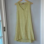 Flax  Linen Yellow Gingham Dress Photo 1