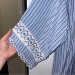 In Bloom  Light Blue Striped Robe Size: M/L Photo 1