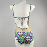 Elle NWT  1PC Swimsuit Multicolor Floral Mesh Swimwear Size M Photo 4