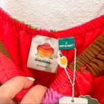 Farm Rio NWT Anthropologie Palila Red Botanical Fringed Midi Dress Size Small Photo 6