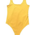 Abercrombie & Fitch L 90’s Seamless Ribbed Bodysuit Sunflower Yellow Square Neck Photo 1