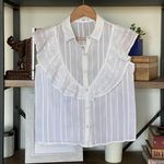 Mango Button Down white Cotton shirt sz.XS Photo 0