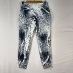 Lululemon Athletic Warm Down Black/White Marbled/Tie-Dye Jogger Sweatpant Size 6 Photo 4