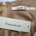 Francesca’s Collection Bronze And Black Dotted Satin Mini Babydoll Dress Size‎ M Gold Size M Photo 4