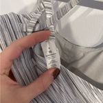 Lululemon  White and Gray Striped Bra Photo 3