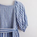 Old Navy Striped Nautical Wrap Maxi Tiered Dress Photo 7