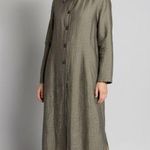 Parisian Signature Khaki Long Sleeve Collar Dress Green Size 6 Photo 0