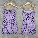 Lillie & Mia Women’s Velvet Butterfly Mini Dress Baby Doll Sleeveless Purple 8 Photo 2