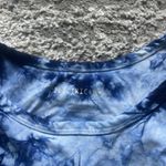 Electric & Rose Sports Bralette Crop Top Tie Dye Blue Womens Small Made In USA Photo 1