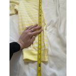 Talbots Sailor Beach Sweatshirt Top size 3x Yellow Striped Collar Button V-Neck Photo 5