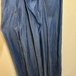 ZARA  Trf Denim Maker Chambray Midi Maxi Dress Snap Button Side Size M Photo 5