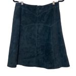 White House | Black Market  Suede A-Line Skirt‎ Size 10 Black Panel Western Hippie Photo 1