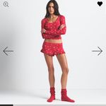 SKIMS  scope neck sleep set - cranberry vintage deer print Photo 1