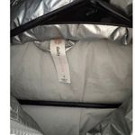 Daily Practice by Anthropologie Silver Metallic Puffer Vest Size Small Photo 4