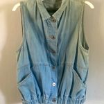 ZARA Vintage  Short scrunched Denim Vest Photo 0