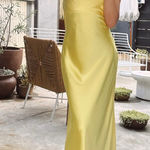 Show Me Your Mumu NWOT  - Taylor Tube Dress size small Color Yellow Luxe Photo 0