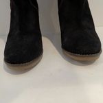 Desigual  EU 37/US 6.5 Black Laser Cut-Out Design Suede Mid Calf Heeled Boots Photo 5