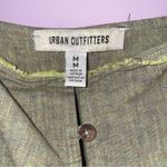 Urban Outfitters  M Green Midi Dress Linen Tiered Boho Prairie Peasant Coastal Photo 3